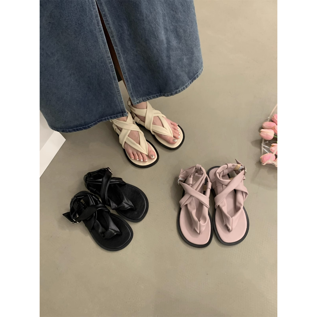 Sandal Roman Mùa Hè 2023 Phong Cách Hàn Quốc Cổ Điển Cho Nữ