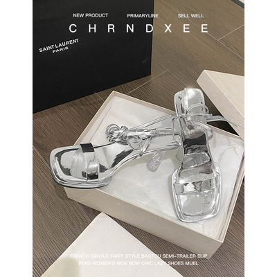 Sandal Cao Gót Thắt Dây Thiết Kế Mới Thời Trang Mùa Hè 2023 Dành Cho Nữ