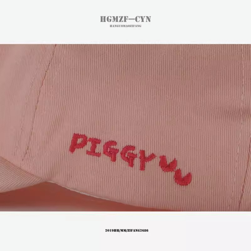 Mũ Lưỡi Trai Thêu Chữ Và Họa Tiết Hoạt Hình Phong Cách Hàn Quốc Thời Trang Mùa Hè Cho Nam Và Nữ