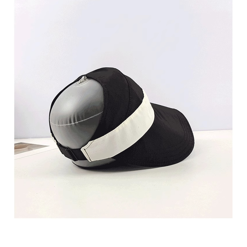 Zhao Lusi Mũ Bucket Hở Chóp Có Nhãn Buộc Tóc Đuôi Ngựa M Che Nắng Mùa Hè Cho Nữ