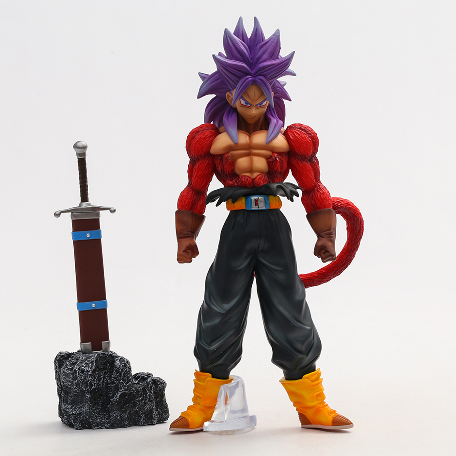 Đồ trang trí Nhân Vật Super Saiyan 4 Bằng PVC Để Bàn Trang Trí