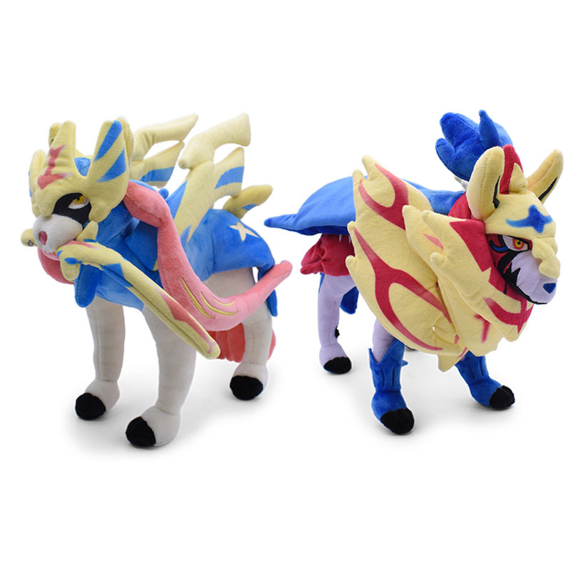 Thú Nhồi Bông Hình Pokemon Zacian Zamazenta Galar Region Legendary Pokémon Fairy 30cm