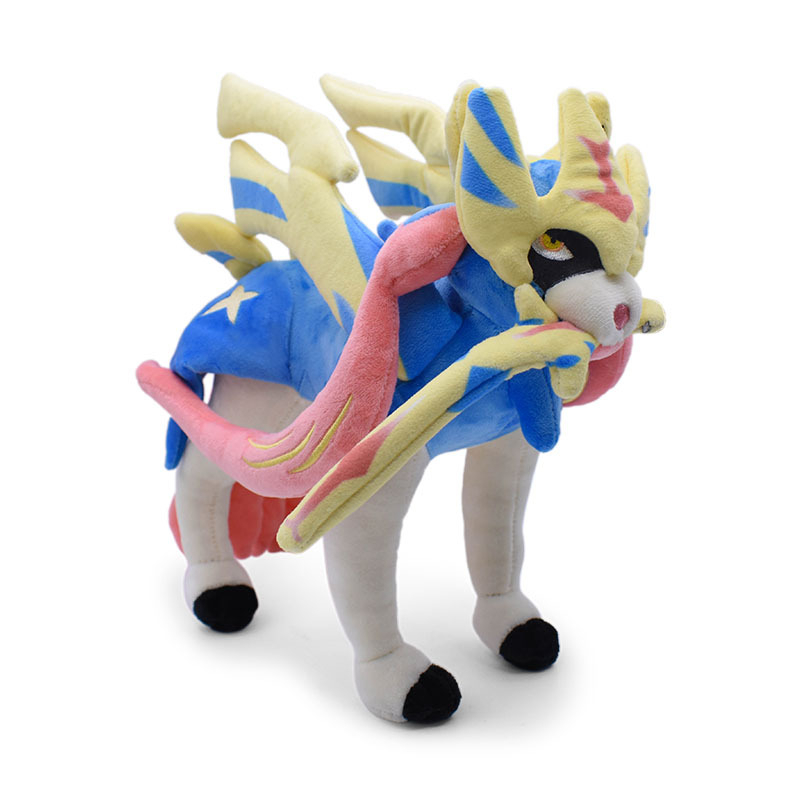 Thú Nhồi Bông Hình Pokemon Zacian Zamazenta Galar Region Legendary Pokémon Fairy 30cm