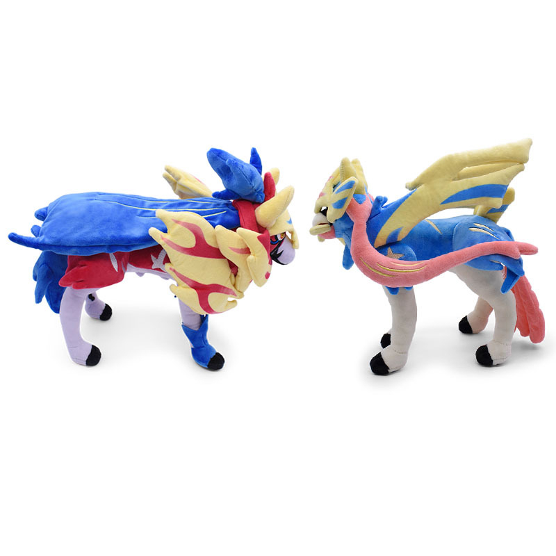 Thú Nhồi Bông Hình Pokemon Zacian Zamazenta Galar Region Legendary Pokémon Fairy 30cm