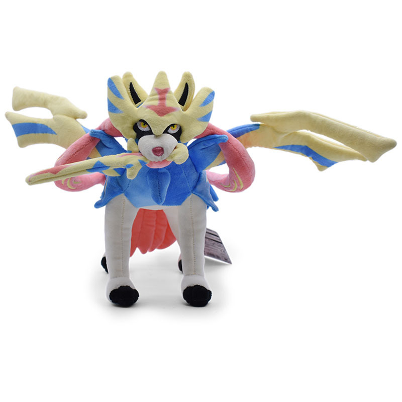 Thú Nhồi Bông Hình Pokemon Zacian Zamazenta Galar Region Legendary Pokémon Fairy 30cm