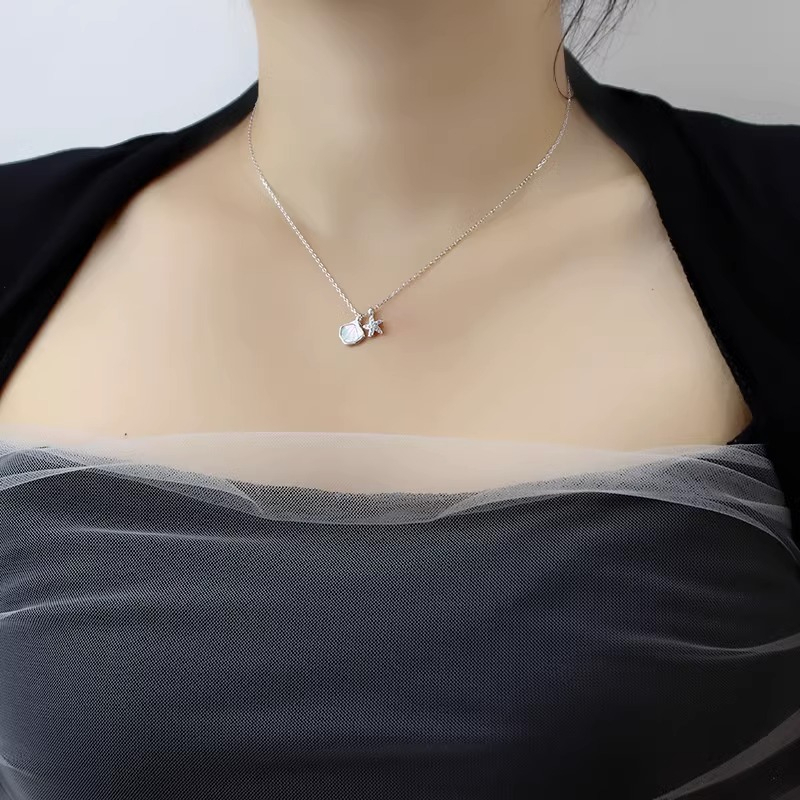 Vòng cổ Mặt Sao Biển Vỏ Sò Thời Trang Hàn Quốc Chất Lượng Cao Làm Quà Tặng Cho Học Sinh Nữ