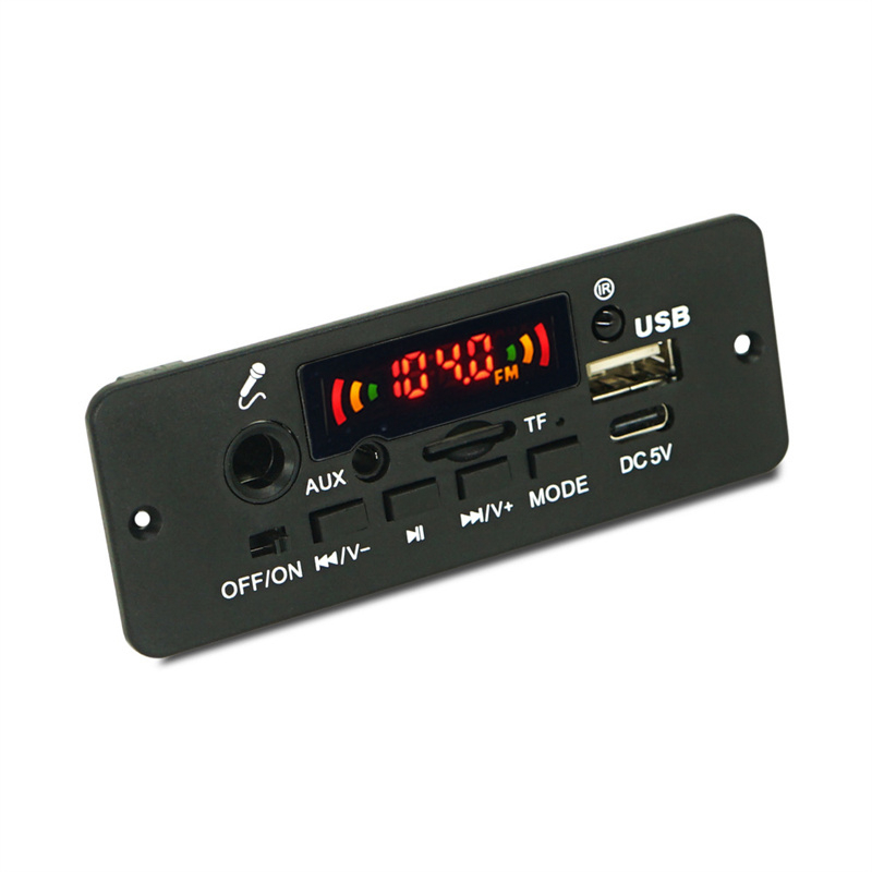 Bảng Mạch Khuếch Đại Âm Thanh MP3 10W 5W DC 5V FM Radio TF USB Cho Xe Hơi