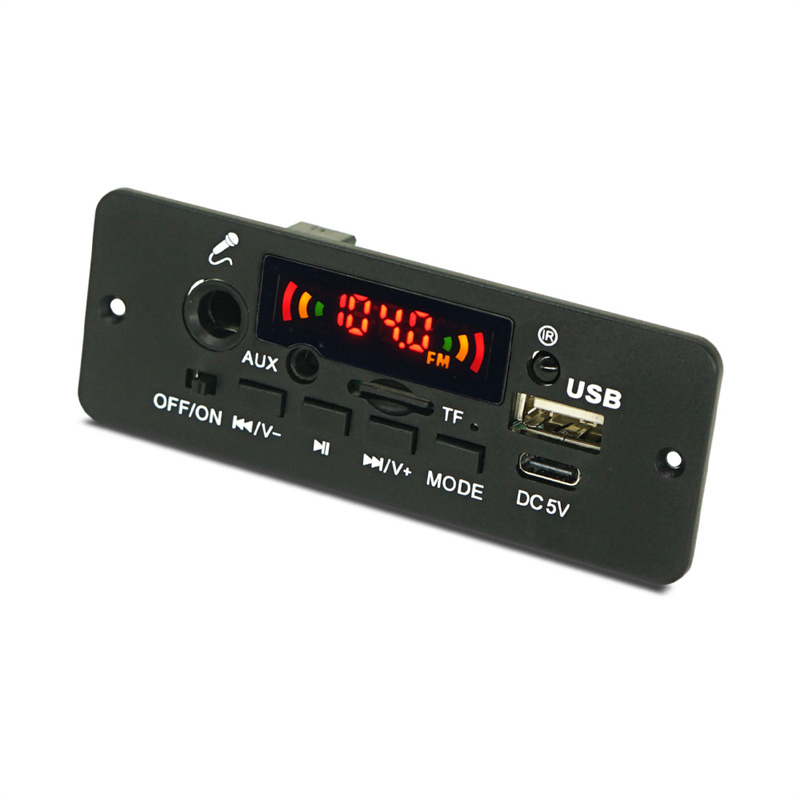 Bảng Mạch Khuếch Đại Âm Thanh MP3 10W 5W DC 5V FM Radio TF USB Cho Xe Hơi