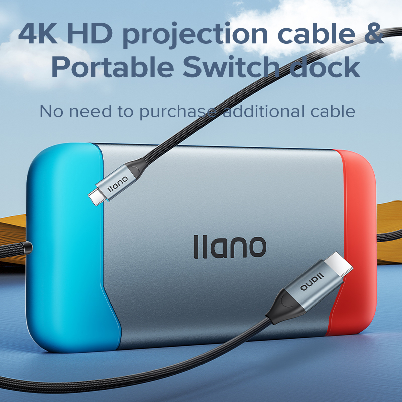 Bộ Chia Cổng USB Type C Sang HDMI Kỹ Thuật Số AV Cho OLED Switch / Nintendo Switch