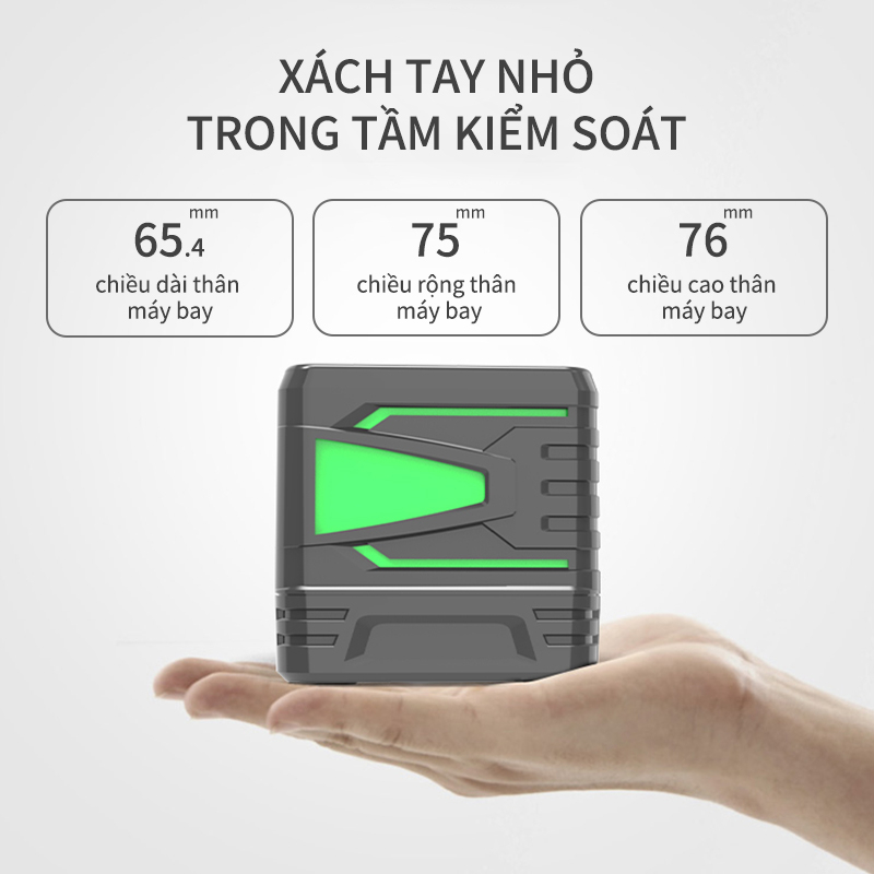 Máy cân bằng laser 2 Dòng Độ Chính Xác Cao 4D , Băng Laser Cross Line Green Xoay 360º