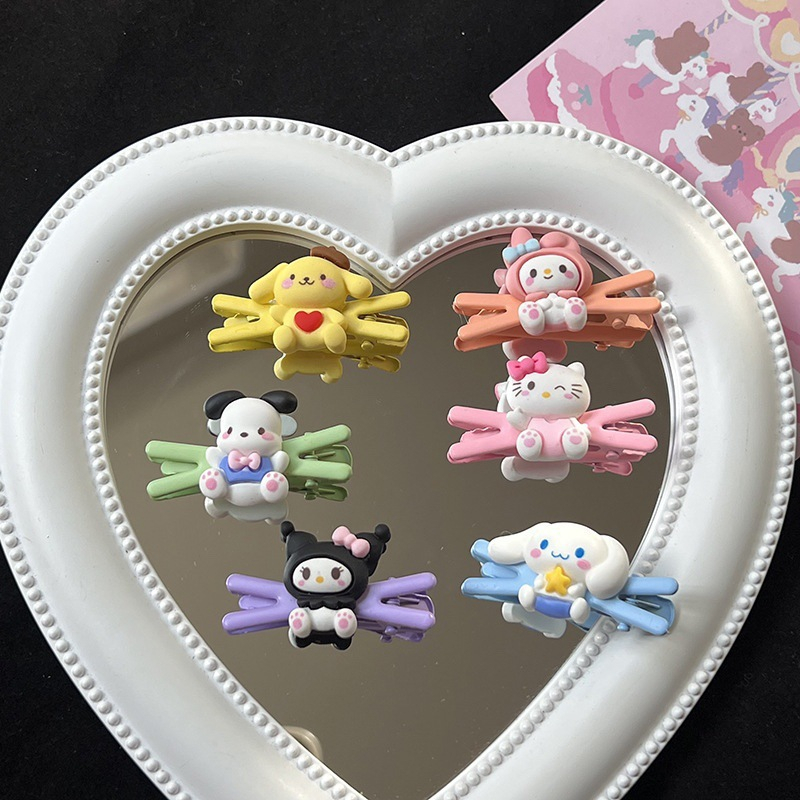 SANRIO Kẹp TóC HìNh Chữ X HọA TiếT Melody Cinnamoroll Dễ Thương Cho Bé GáI