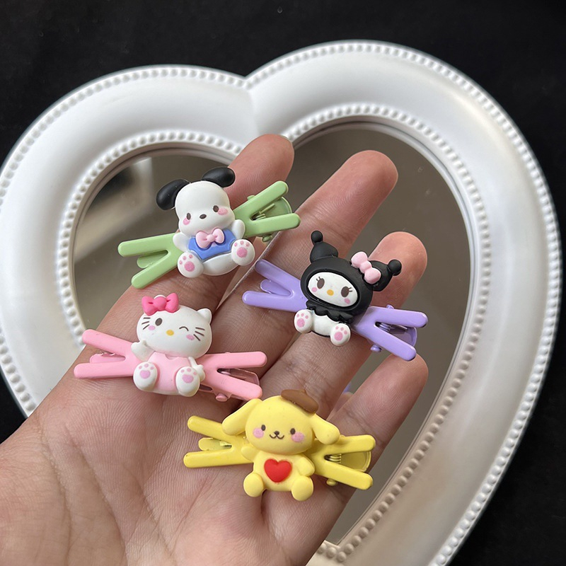 SANRIO Kẹp TóC HìNh Chữ X HọA TiếT Melody Cinnamoroll Dễ Thương Cho Bé GáI