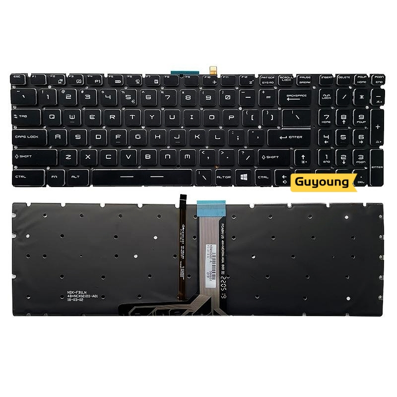 Bàn Phím Thay Thế Chuyên Dụng Cho Laptop MSI MS-16J9 16J2 16J3 16J4 16J5 16H4 16J6 MS-16JB MS-1781 1782 1783 1785
