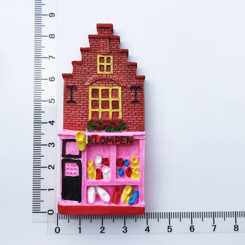 Netherlands landmarks tourist Lưu Niệm Nam Châm Dán Tủ Lạnh Du Lịch Hà Lan Amsterdam