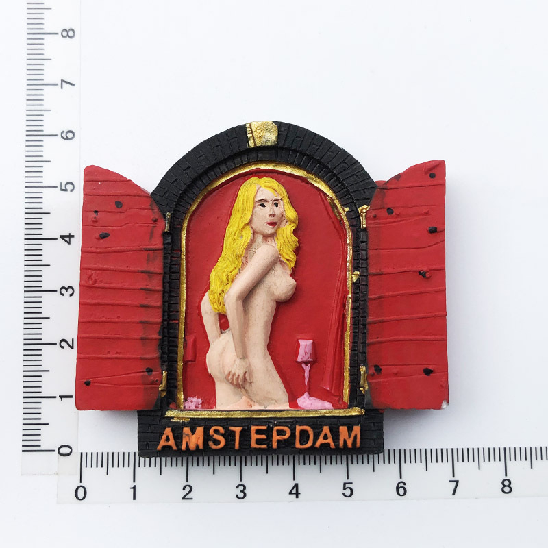 Netherlands landmarks tourist Lưu Niệm Nam Châm Dán Tủ Lạnh Du Lịch Hà Lan Amsterdam