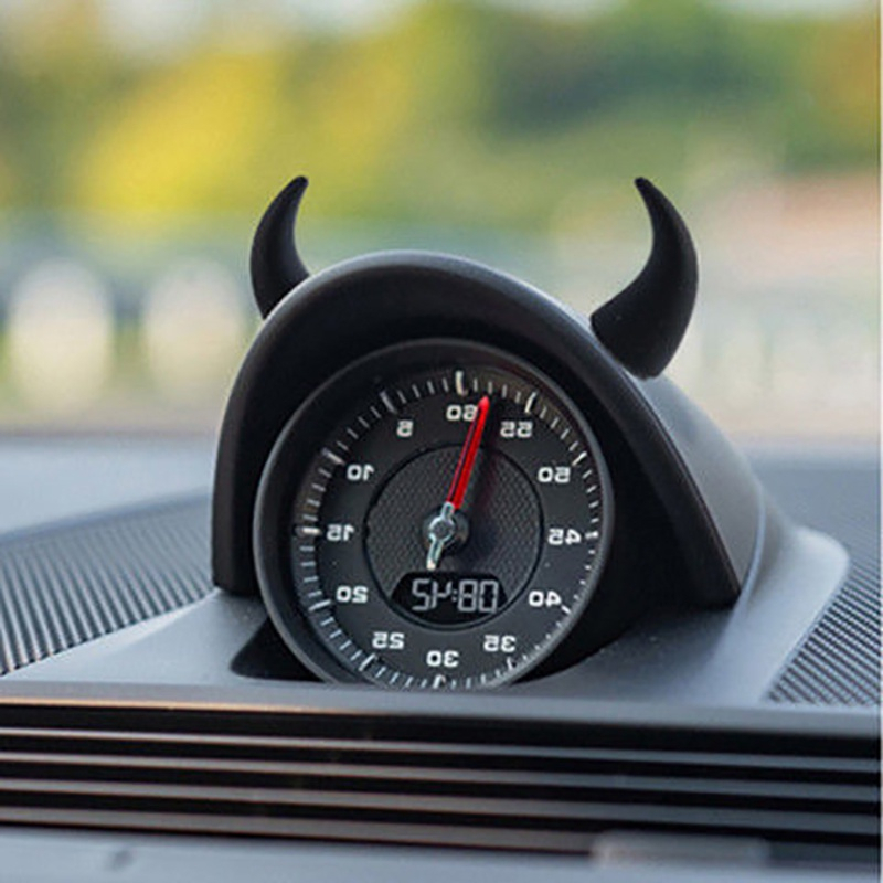 Miếng Dán Trang Trí Vô Lăng Xe Hơi Hình Sừng Quỷ Dễ Thương Thông Dụng