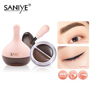  SANIYE Gel kẻ mắt khô nhanh không thấm nước Gel kẻ mắt 2 trong 1 Gel kẻ lông mày M348   M208 