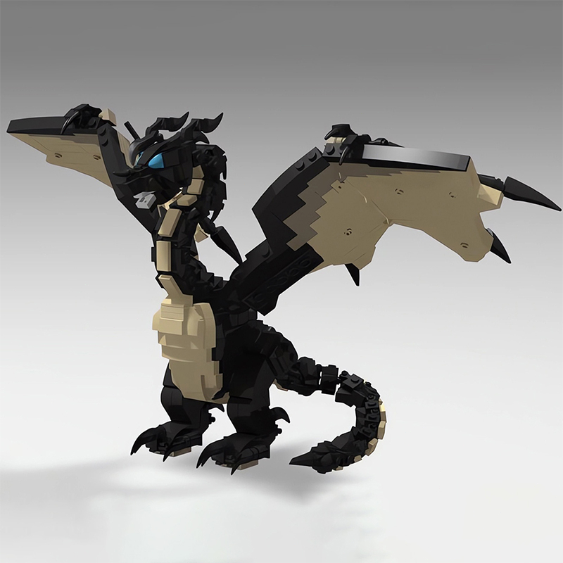 Set 704 Khối Lắp Ráp Mô Hình Rồng Đen MOC-73357
