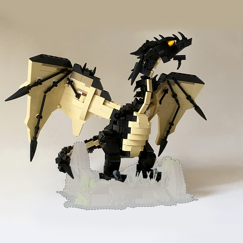 Set 704 Khối Lắp Ráp Mô Hình Rồng Đen MOC-73357
