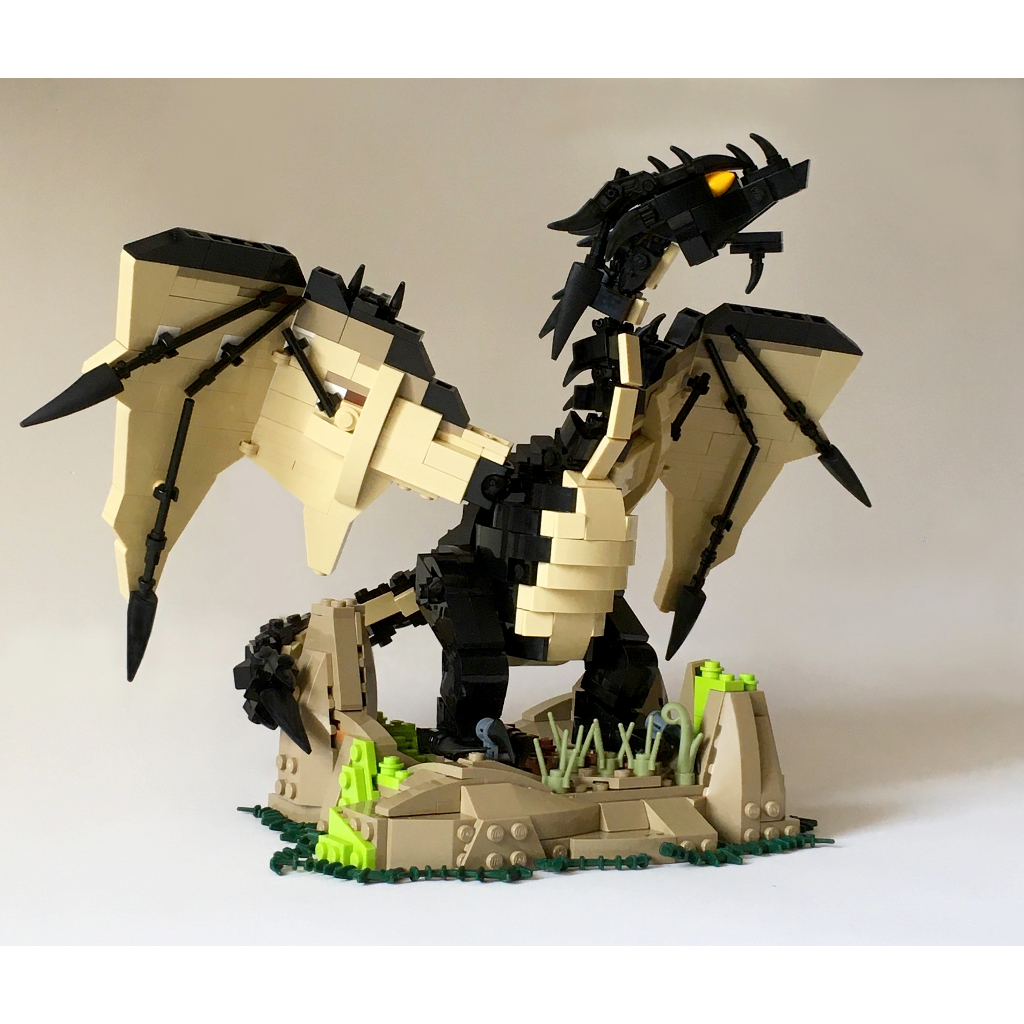 Set 704 Khối Lắp Ráp Mô Hình Rồng Đen MOC-73357