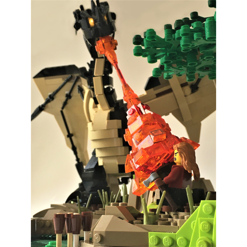 Set 704 Khối Lắp Ráp Mô Hình Rồng Đen MOC-73357