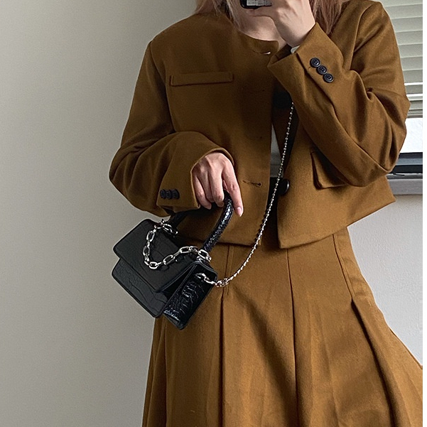 JIVIVIL Túi Đeo Chéo Vai Họa Tiết Da Cá Sấu Thời Trang Sành Điệu Cho Nữ