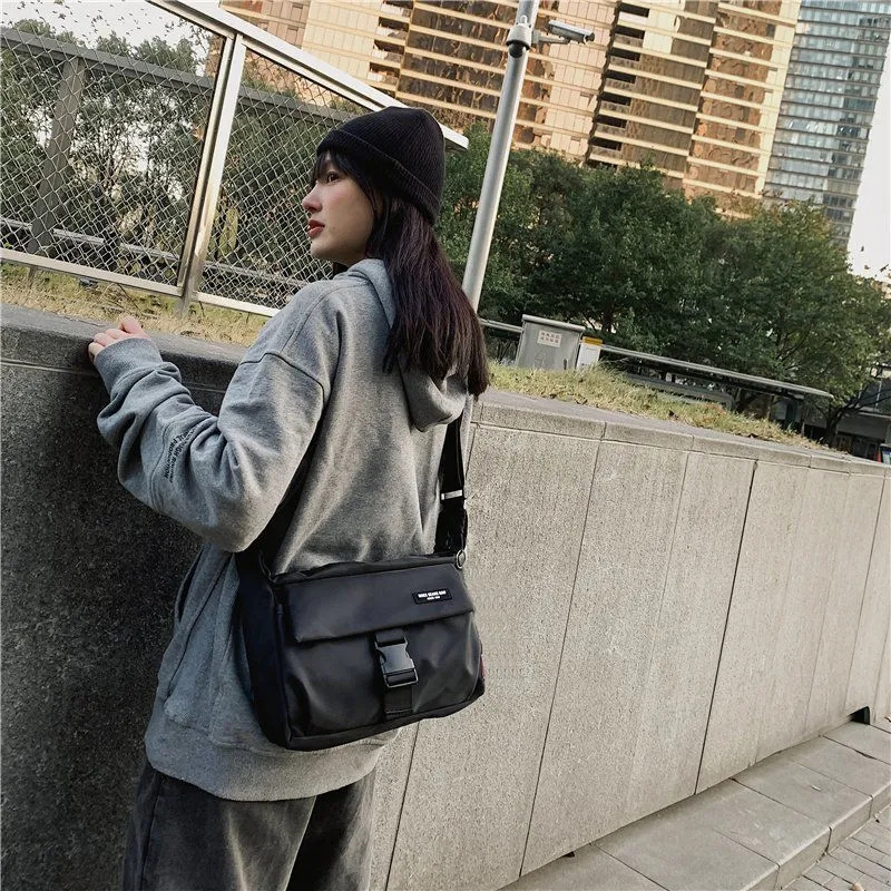 Túi Đeo Chéo Vai Phong Cách Harajuku Nhật Bản Cho Nam Nữ