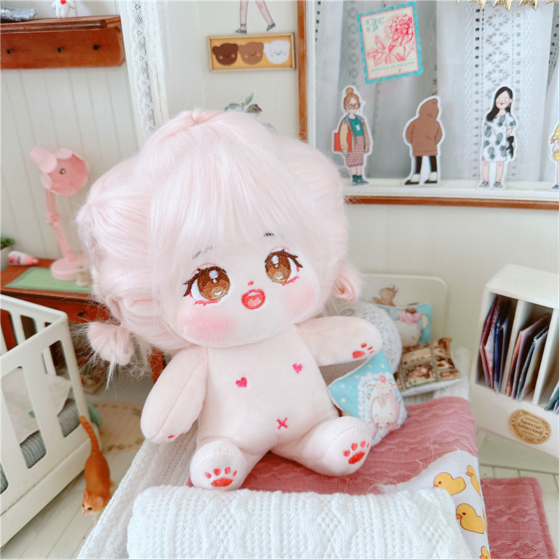 Búp Bê K-pop 20CM Tóc Dài Kèm Giá Đỡ Hình Bộ Xương DIY Kep1er Newjens Lisa Jennie TWICE
