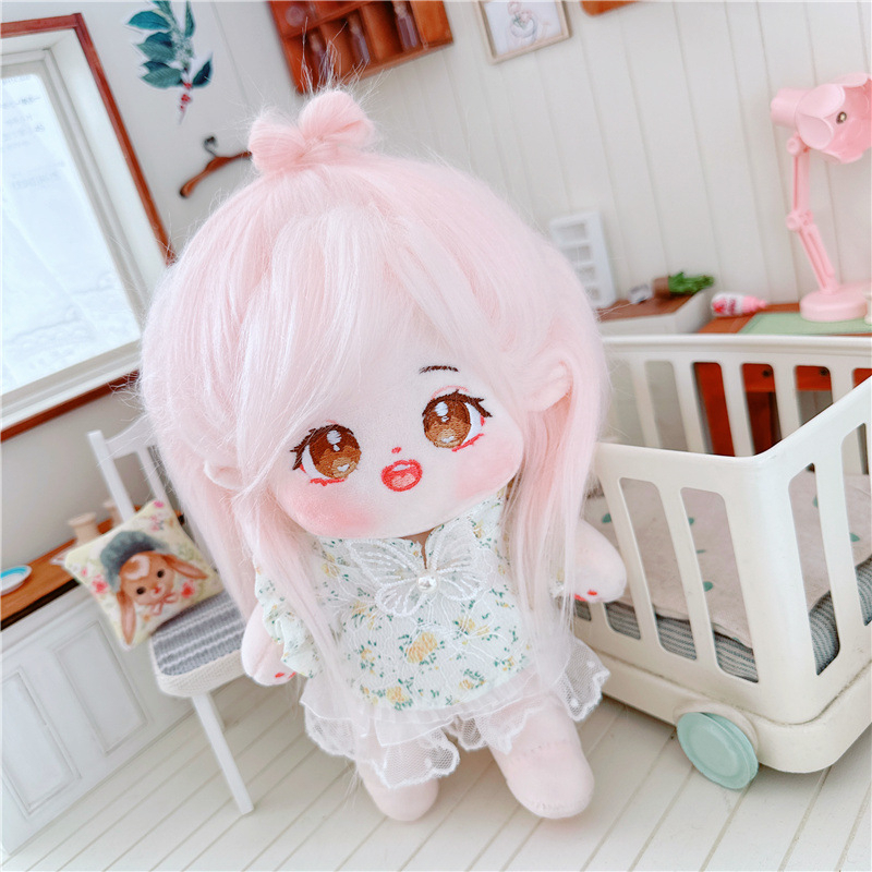 Búp Bê K-pop 20CM Tóc Dài Kèm Giá Đỡ Hình Bộ Xương DIY Kep1er Newjens Lisa Jennie TWICE