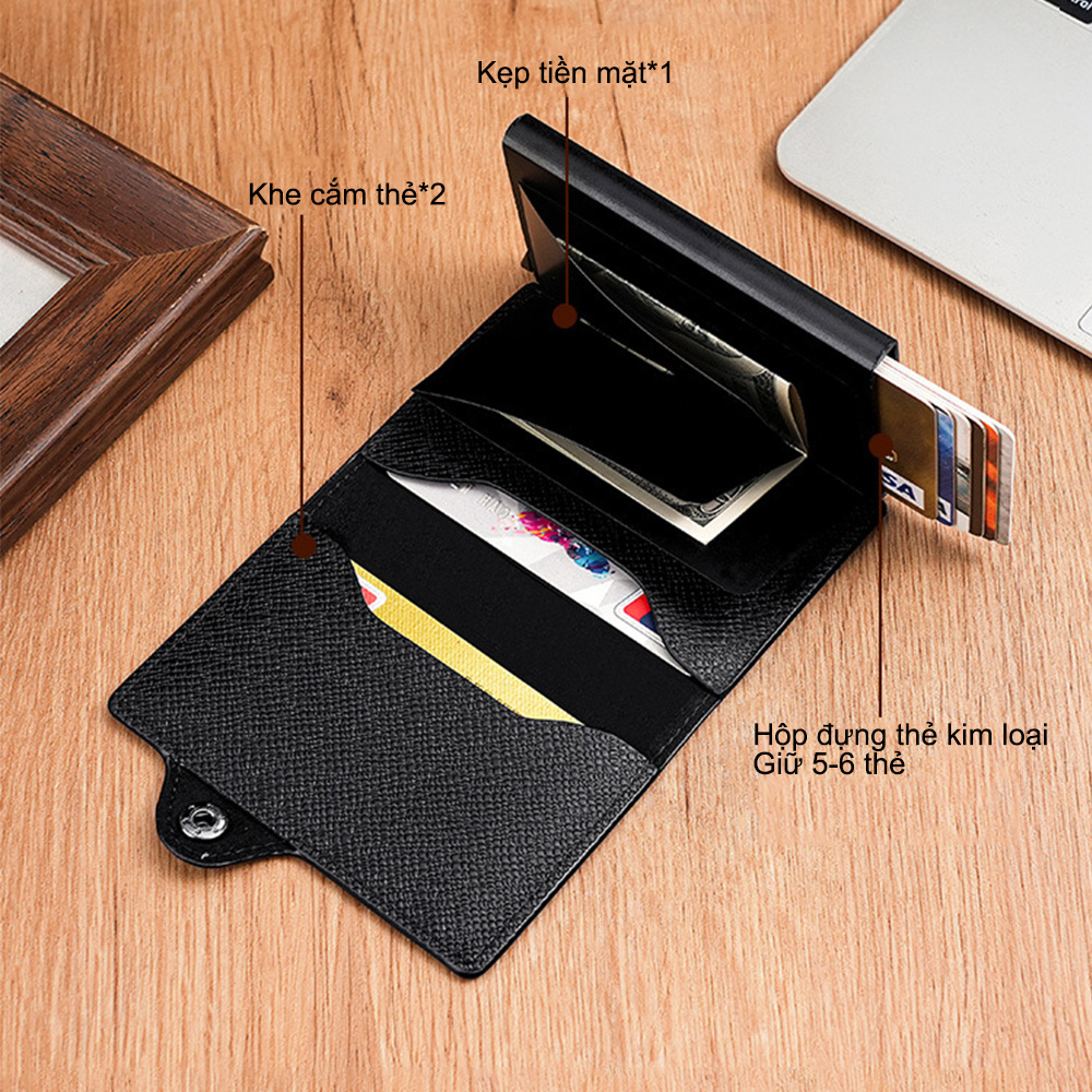 Ví Nhôm Đựng Thẻ ATM Thanh Lịch