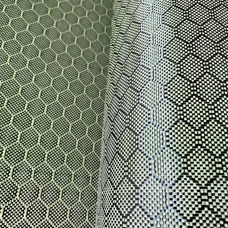 Vải Sợi Carbon Hình Tổ Ong Lục Giác 3K 240GSM Chuyên Dùng Cho Xe Hơi