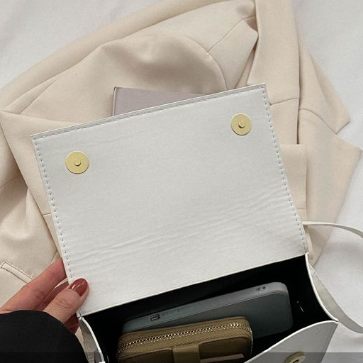 Túi Xách Đeo Vai Hình Vuông Cỡ Nhỏ Phối Dây Đeo Sợi Xích Phong Cách Phương Tây Thời Trang Cao Cấp Cho