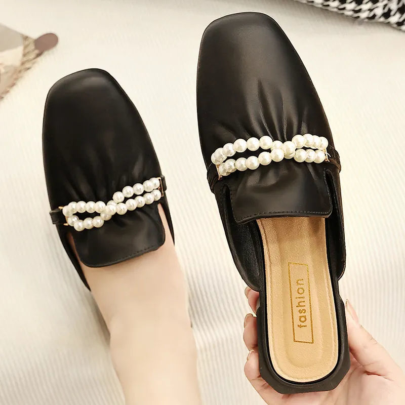 PVC siêu nhẹ không thấm nước, thời trang mùa hè phong cách mới của giày lười biếng AA7477