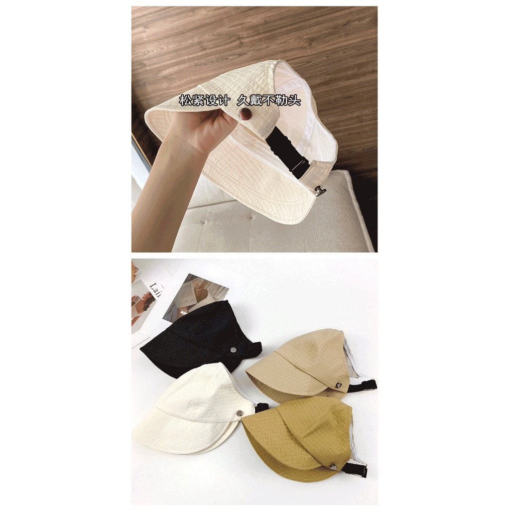 Mũ Chống Nắng Che Nửa Mặt Có Thể Buộc Tóc Đuôi Ngựa Phiên Bản Hàn Quốc Dễ Phối Đồ Cho Nữ