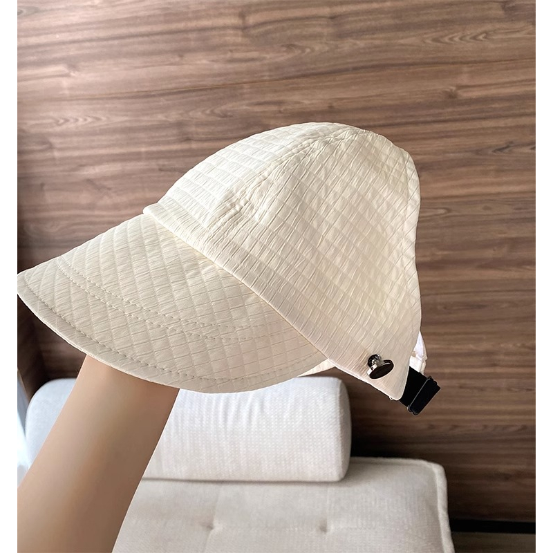 Mũ Chống Nắng Che Nửa Mặt Có Thể Buộc Tóc Đuôi Ngựa Phiên Bản Hàn Quốc Dễ Phối Đồ Cho Nữ