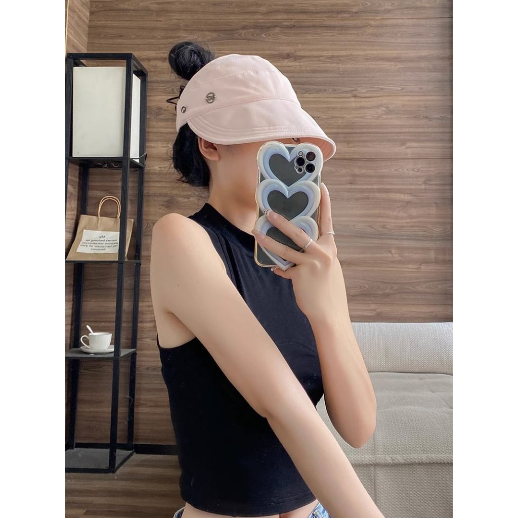 Nón Tai Bèo Kèm Khẩu Trang Che Nắng Chống Tia Cực Tím Thời Trang Mùa Hè Cho Nữ