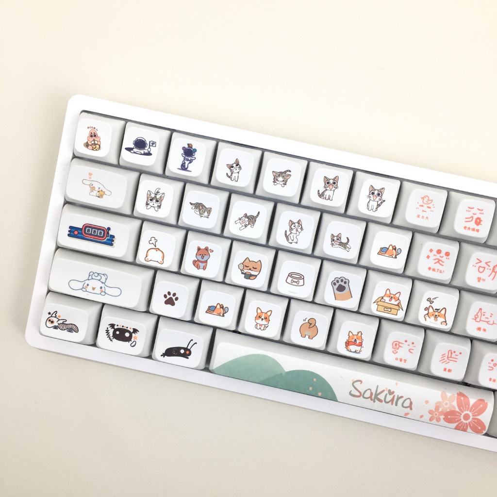 Set 20 Nút Bàn Phím XDA Profile 1U 6.25U Màu Sắc Ngẫu Nhiên