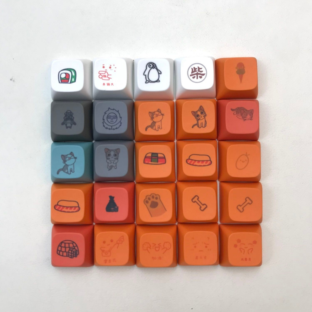 Set 20 Nút Bàn Phím XDA Profile 1U 6.25U Màu Sắc Ngẫu Nhiên
