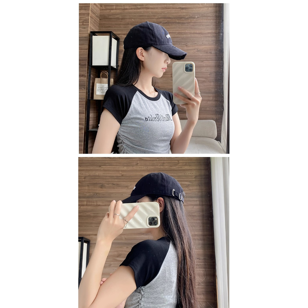 Mũ Lưỡi Trai Thêu Chữ Phong Cách Hàn Quốc Thời Trang Cho Cặp Đôi