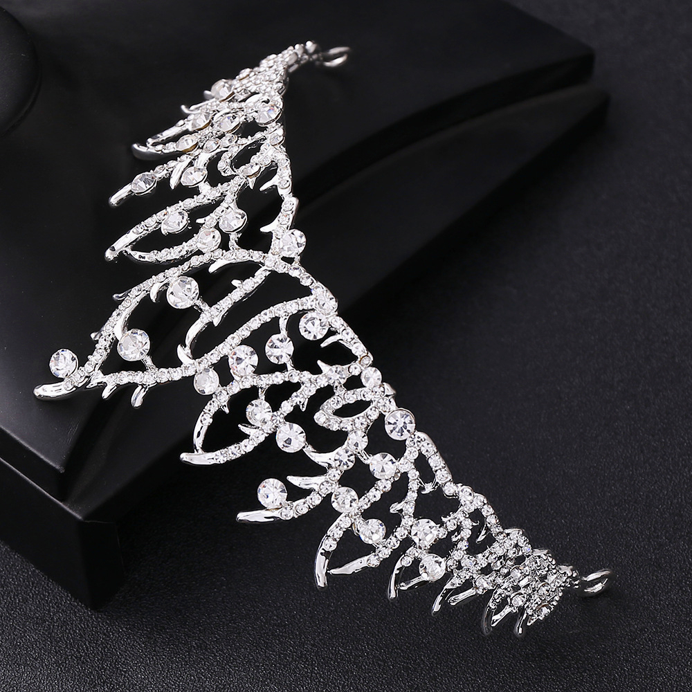 Vương Miện Cài Tóc Hình Vương Miện Công Chúa Đính Đá Zircon Thời Trang SH031