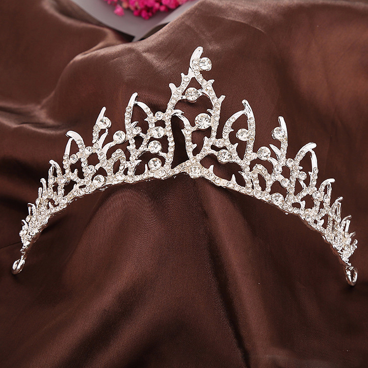 Vương Miện Cài Tóc Hình Vương Miện Công Chúa Đính Đá Zircon Thời Trang SH031