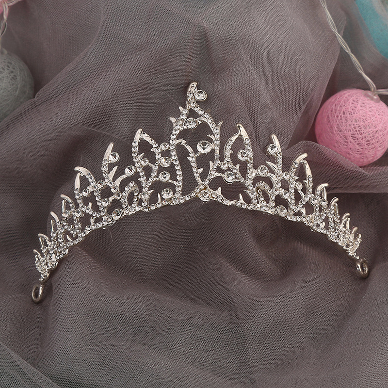 Vương Miện Cài Tóc Hình Vương Miện Công Chúa Đính Đá Zircon Thời Trang SH031