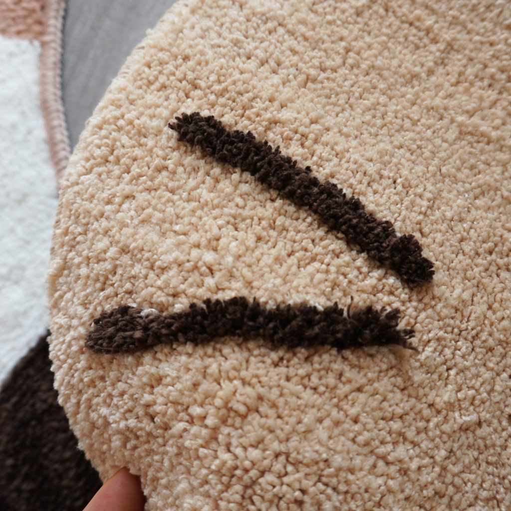 Landeli Thảm Chùi Chân Mềm Mại Thấm Hút Tốt In Hình Mèo Mauno Nhật Bản