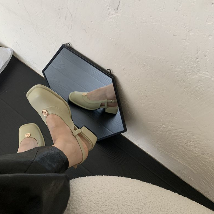 Giày Búp Bê Mũi Vuông Phong Cách Cổ Điển Thanh Lịch Dành Cho Nữ