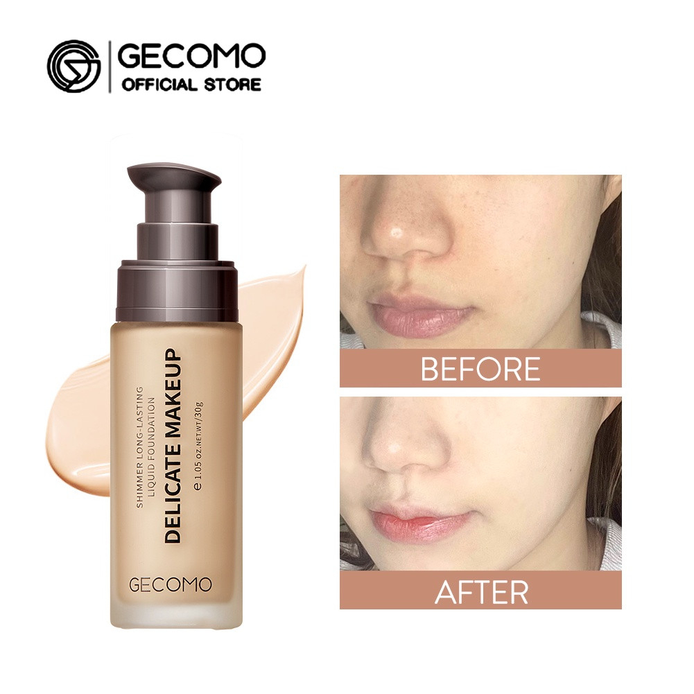 Kem nền GECOMO 30g che khuyết điểm kiềm dầu lâu trôi làm sáng tông da