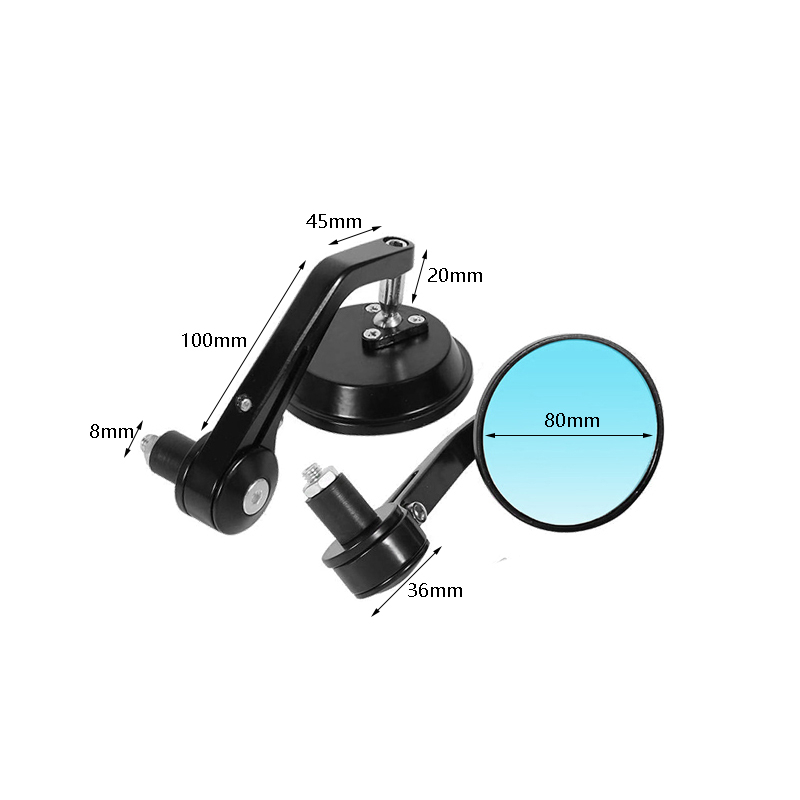 Phù Hợp Gương Chiếu Hậu Bằng Hợp Kim Nhôm Gắn Tay Lái Xe Mô Tô Kawasaki yamaha