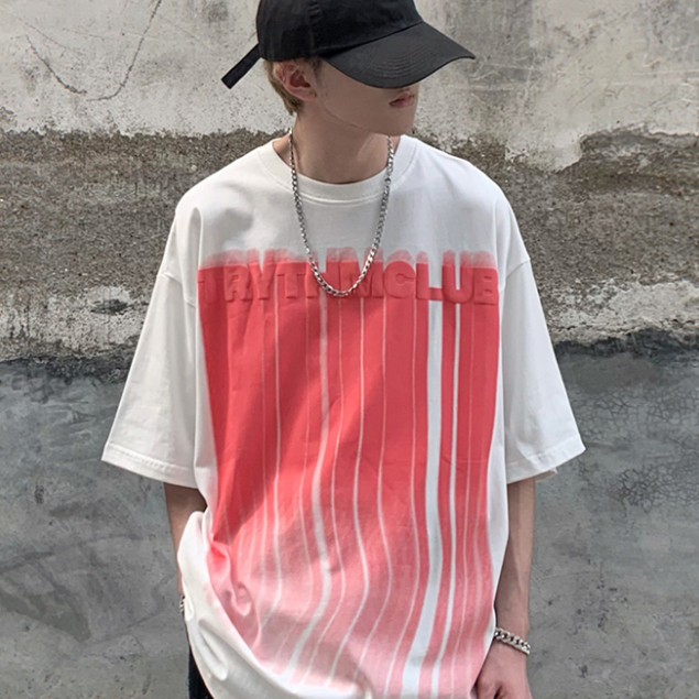 Áo Thun Tay Ngắn Cổ Tròn Dáng Rộng Phong Cách hip hop Thời Trang Mùa Hè Cho Nam