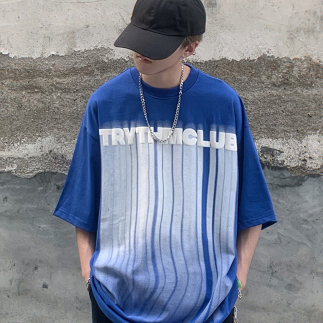 Áo Thun Tay Ngắn Cổ Tròn Dáng Rộng Phong Cách hip hop Thời Trang Mùa Hè Cho Nam