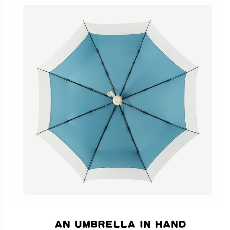 Lebi Dù Gấp Tự Động Ba Khúc Tươi Mới Phong Cách Hàn Quốc Cho Nam Và Nữ