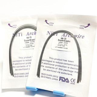 5 gói chỉnh nha nha khoa siêu đàn hồi niti tròn hình chữ nhật dây hình bầu dục màu tím đóng gói     5Packs  Orthodontic Dental Super Elastic Niti Round Rectangle Ovoid Wire Purple Packing